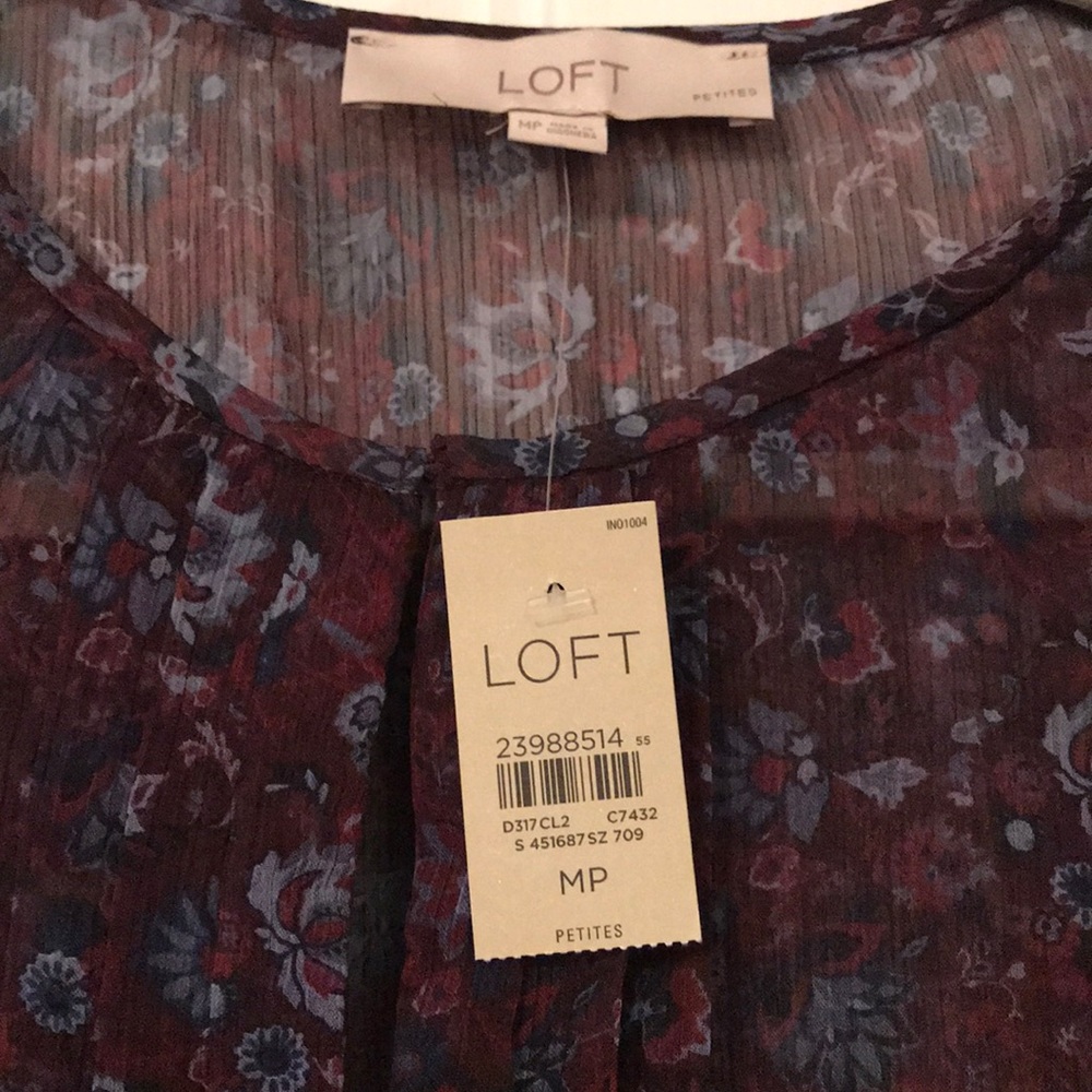 Floral sheer mini dress from Loft. - Picture 3 of 3